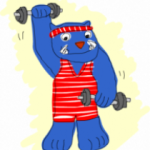 Blue Exercising